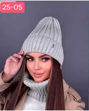 ШАПКА И СНУД ОТ 8 ДО ВЗРОСЛЫЙ РАЗМЕР: ЕДИНЫЙ ХЛОПОК СЕЗОН ЗИМА
