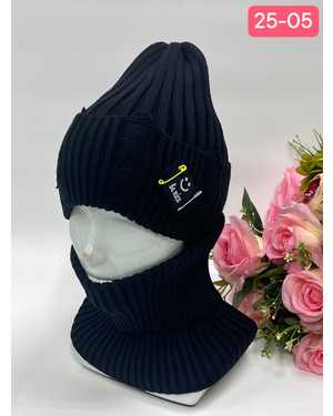 КОМПЛЕКТ ШАПКА СО СНУДОМ ОТ 5 ДО 15 ЛЕТ РАЗМЕР: ОТ 5 ДО 15 ЛЕТ 30% ШЕРСТЬ, 70% АКРИЛ СЕЗОН ЗИМА