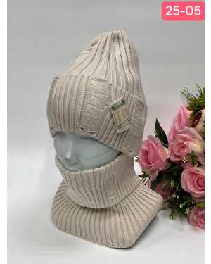 КОМПЛЕКТ ШАПКА СО СНУДОМ ОТ 5 ДО 15 ЛЕТ РАЗМЕР: ОТ 5 ДО 15 ЛЕТ 30% ШЕРСТЬ, 70% АКРИЛ СЕЗОН ЗИМА