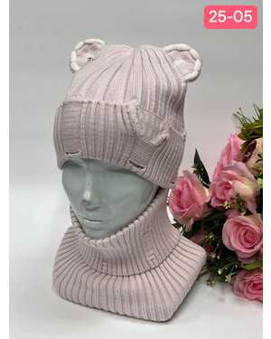 КОМПЛЕКТ ШАПКА СО СНУДОМ ОТ 3 ДО 8 ЛЕТ РАЗМЕР: ОТ 3-8 ЛЕТ 30% ШЕРСТЬ, 70% АКРИЛ СЕЗОН ЗИМА