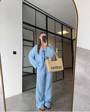 ЖЕНСКИЙ КОСТЮМ ДВОЙКА В РАЗМЕР ТКАНЬ МУСЛИН