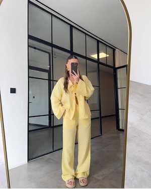 ЖЕНСКИЙ КОСТЮМ ДВОЙКА В РАЗМЕР ТКАНЬ МУСЛИН