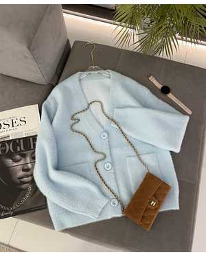 КАРДИГАН ТКАНЬ МЯГКИЙ ПУШИСТЫЙ