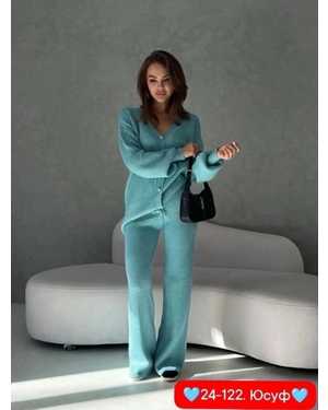 ЖЕНСКИЙ КОСТЮМ ДВОЙКА ТКАНЬ ВЯЗАНИЕ