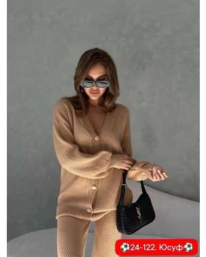 ЖЕНСКИЙ КОСТЮМ ДВОЙКА ТКАНЬ ВЯЗАНИЕ