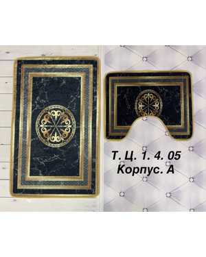 Коврики для ванной комнаты Набор из 2 шт. Размер для ванной 50х 80 см, для туалета 40 х 60 см