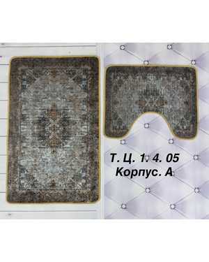 Коврики для ванной комнаты Набор из 2 шт. Размер для ванной 50х 80 см, для туалета 40 х 60 см