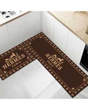 Нескользящий Быстросохнущий коврик Комплект 2 штуки Размер 40на120см Размер 40на60см