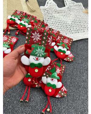 Новогодний сапожок Деда Мороза для подарков и сладостей 