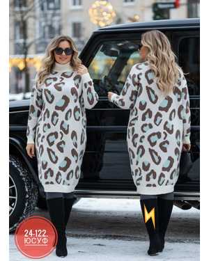 ПЛАТЬЕ ТКАНЬ ШЕРСТЬ + ВЯЗКА