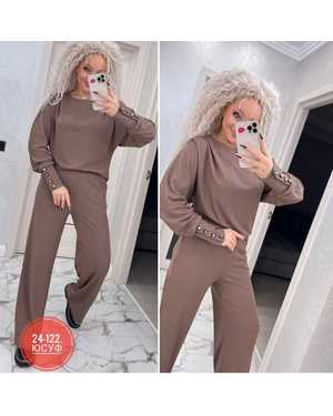 ЖЕНСКИЙ КОСТЮМ ДВОЙКА ТКАНЬ ЛАПША