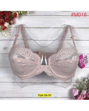 Женский Бюстгальтер из кружева и двойные бретели. На каркасах, без поролона