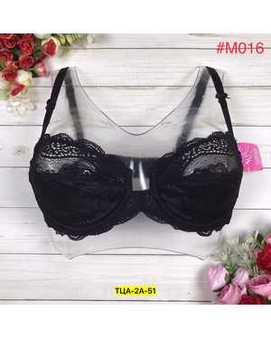 Женский Бюстгальтер из кружева и двойные бретели. На каркасах, без поролона