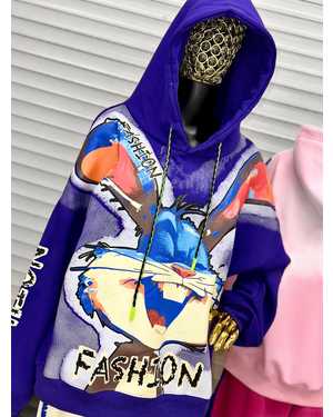 ТОЛСТОВКА ТКАНЬ 95% СОТОН + 5% ПОЛИЭСТЕР