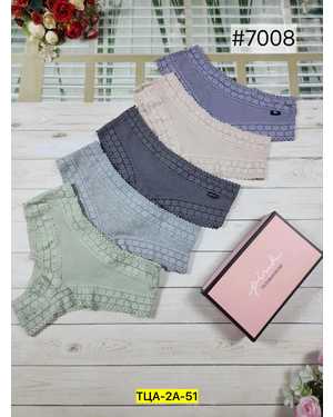 Женские трусики. В упаковке 5 шт один размер разные цвета