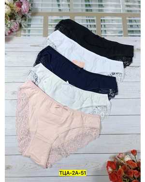 Женские трусики. В упаковке 5 шт один размер разные цвета