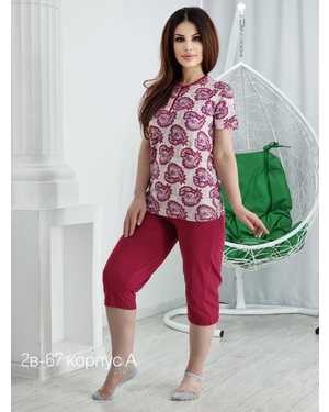 ПИЖАМА В РАЗМЕР ТКАНЬ ХЛОПОК