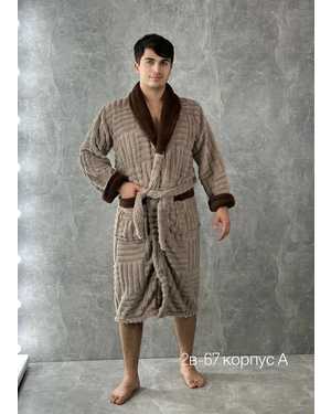 ХАЛАТ В РАЗМЕР ТКАНЬ ПУШИСТЫЙ