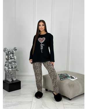 ПИЖАМА С НАЧЁСОМ В РАЗМЕР ТКАНЬ 100% ХЛОПОК