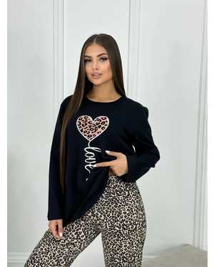 ПИЖАМА С НАЧЁСОМ В РАЗМЕР ТКАНЬ 100% ХЛОПОК