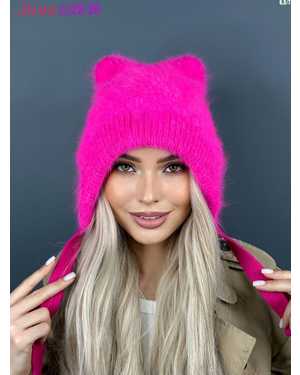 ШАПКА ОТ 8 ДО 109 ЛЕТ РАЗМЕР: ЕДИНЫЙ 80 % АНГОРА, 5 % АКРИЛ, 15 % ШЕРСТЬ