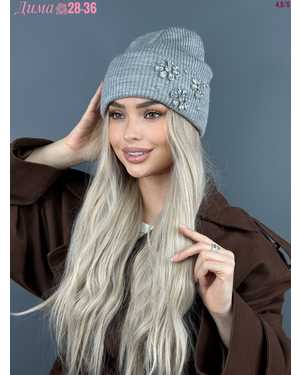 ШАПКА ДВОЙНАЯ ТЕПЛАЯ С КАМНЯМИ ОТ 8 ДО 81 ЛЕТ РАЗМЕР: ОТ 8 ЛЕТ ДО 81 ЛЕТ 70% ШЕРСТЬ, 30% АКРИЛ СЕЗОН ЗИМА