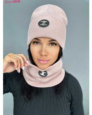 ШАПКА ДВОЙНАЯ + СНУД ОТ 8 ДО 108 ЛЕТ РАЗМЕР: ЕДИНЫЙ 70% ШЕРСТЬ, 30% АКРИЛ СЕЗОН ЗИМА