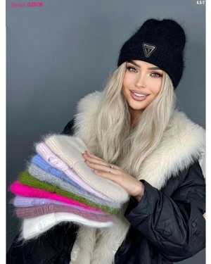 ШАПКА АНГОРА БЕЗ ФЛИС ОТ 8 ДО 108 ЛЕТ РАЗМЕР: ЕДИНЫЙ 80 % АНГОРА, 10 % АКРИЛ, 10 % ШЕРСТЬ