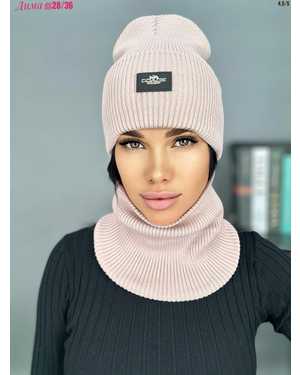 ШАПКА ДВОЙНАЯ + СНУД ОТ 8 ДО 108 ЛЕТ РАЗМЕР: ЕДИНЫЙ 70% ШЕРСТЬ, 30% АКРИЛ СЕЗОН ЗИМА