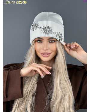 ШАПКА ДВОЙНАЯ ТЕПЛАЯ С КАМНЯМИ ОТ 8 ЛЕТ ДО 81 ЛЕТ РАЗМЕР: ОТ 8 ЛЕТ ДО 81 ЛЕТ 70% ШЕРСТЬ, 30% АКРИЛ СЕЗОН ЗИМА