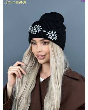 ШАПКА ДВОЙНАЯ ТЕПЛАЯ С КАМНЯМИ ОТ 8 ЛЕТ ДО 81 ЛЕТ РАЗМЕР: ОТ 8 ЛЕТ ДО 81 ЛЕТ 70% ШЕРСТЬ, 30% АКРИЛ СЕЗОН ЗИМА