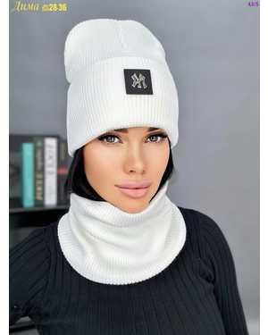 ШАПКА ДВОЙНАЯ + СНУД ОТ 8 ДО 108 ЛЕТ РАЗМЕР: ЕДИНЫЙ 70% ШЕРСТЬ, 30% АКРИЛ СЕЗОН ЗИМА