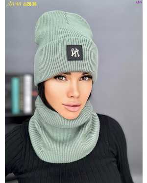 ШАПКА ДВОЙНАЯ + СНУД ОТ 8 ДО 108 ЛЕТ РАЗМЕР: ЕДИНЫЙ 70% ШЕРСТЬ, 30% АКРИЛ СЕЗОН ЗИМА