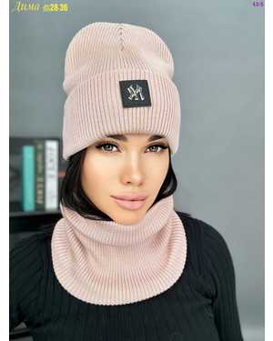 ШАПКА ДВОЙНАЯ + СНУД ОТ 8 ДО 108 ЛЕТ РАЗМЕР: ЕДИНЫЙ 70% ШЕРСТЬ, 30% АКРИЛ СЕЗОН ЗИМА