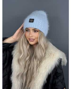 ШАПКА АНГОРА ДВОЙНОЙ ОТ 8 ДО 109 ЛЕТ РАЗМЕР: ЕДИНЫЙ 75 % АНГОРА, 15 % АКРИЛ, 15 % ШЕРСТЬ