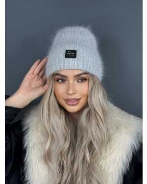 ШАПКА АНГОРА ДВОЙНОЙ ОТ 8 ДО 109 ЛЕТ РАЗМЕР: ЕДИНЫЙ 75 % АНГОРА, 15 % АКРИЛ, 15 % ШЕРСТЬ