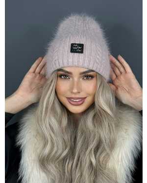 ШАПКА АНГОРА ДВОЙНОЙ ОТ 8 ДО 109 ЛЕТ РАЗМЕР: ЕДИНЫЙ 75 % АНГОРА, 15 % АКРИЛ, 15 % ШЕРСТЬ