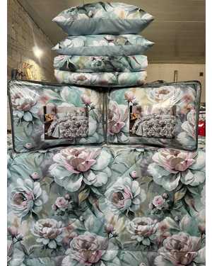 Комплекты постельного белья с готовым одеялом + подушки 2шт. Ткань: Сатин-Хлопок(возможно замена на похожее)