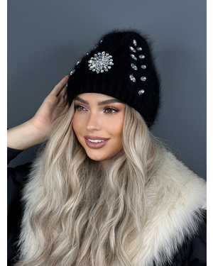 ШАПКА АНГОРА ДВОЙНОЙ ОТ 8 ДО 109 ЛЕТ РАЗМЕР: ЕДИНЫЙ 75 % АНГОРА, 15 % АКРИЛ, 15 % ШЕРСТЬ