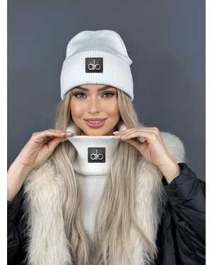 ШАПКА ДВОЙНАЯ + СНУД ОТ 8 ДО 108 ЛЕТ РАЗМЕР: ЕДИНЫЙ 70% ШЕРСТЬ, 30% АКРИЛ СЕЗОН ЗИМА