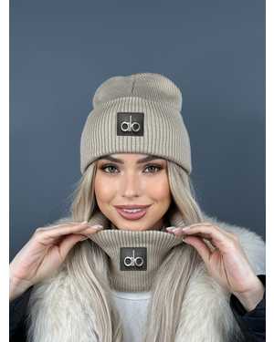 ШАПКА ДВОЙНАЯ + СНУД ОТ 8 ДО 108 ЛЕТ РАЗМЕР: ЕДИНЫЙ 70% ШЕРСТЬ, 30% АКРИЛ СЕЗОН ЗИМА