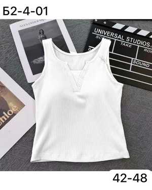 Женская майка с тонким поролоном