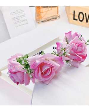 Ободок для волос с цветами розы