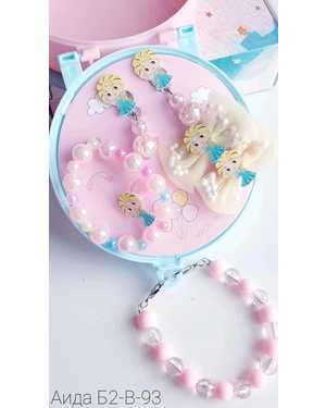 набор детской бижутерии Клипсы, кольцо, браслет и 2шт заколки