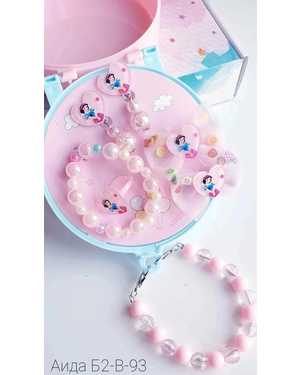 набор детской бижутерии Клипсы, кольцо, браслет и 2шт заколки