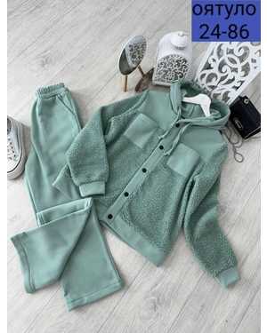 ЖЕНСКИЙ КОСТЮМ ТКАНЬ ФЛИС + БАРАШКА