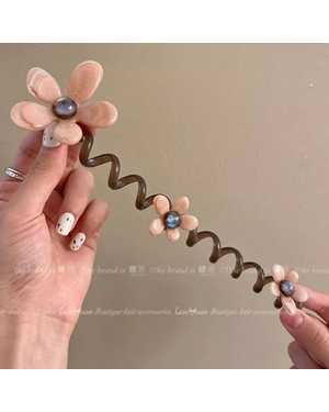 резинки для волос для конского хвоста с цветами