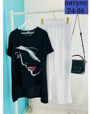 ЖЕНСКИЙ КОСТЮМ ДВОЙКА ТКАНЬ СИНГАПУР