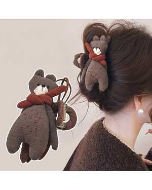 мультяшный медведь заколка для волос