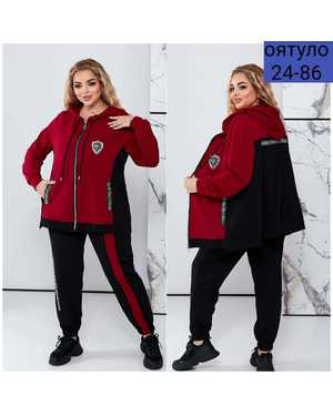 ЖЕНСКИЙ КОСТЮМ ДВОЙКА ТКАНЬ ТРИКОТАЖ